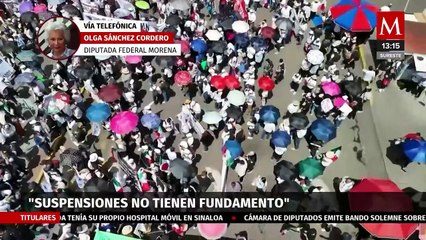 "Suspensiones contra la reforma judicial no tienen fundamento", afirma Olga Sánchez Cordero
