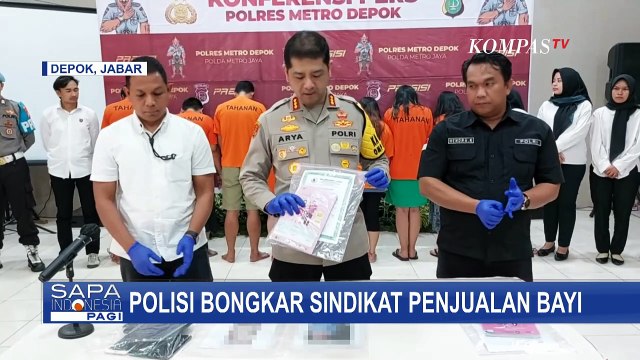 Polisi Bongkar Sindikat Penjualan Bayi Antar Pulau Via Medsos di Depok, Satu Bayi Rp 45 Juta