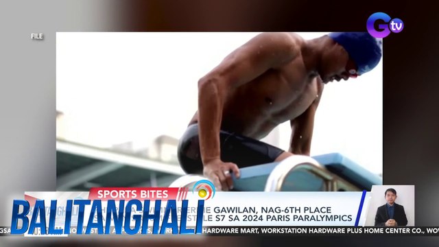 PHL Para Swimmer Ernie Gawilan, nag-6th place sa Men's 400m Freestyle S7 sa Paris Paralympics | Balitanghali
