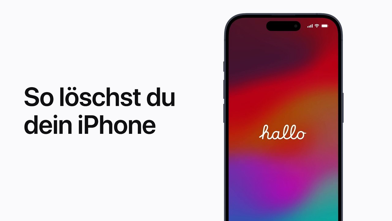 Ein iPhone zu löschen