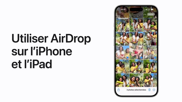 Utiliser AirDrop sur votre iPhone ou iPad