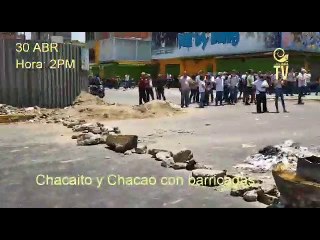 Golpe en Venezuela: Así están las barricadas de los guarimberos en Chacao