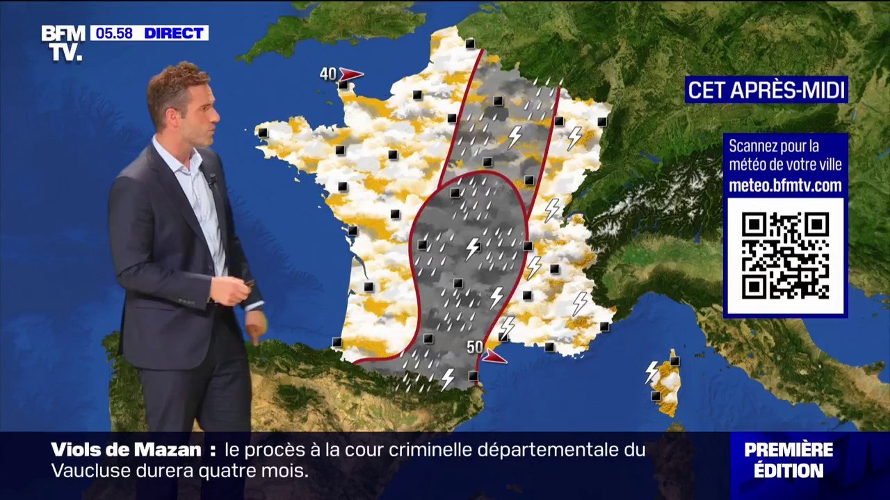 La journée s'annonce très pluvieuse notamment sur toute la partie ouest de l'Hexagone