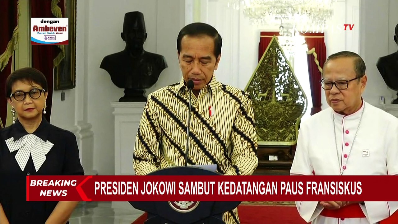 Sambut Kedatangan Paus Fransiskus ke Indonesia, Jokowi Sebut Kunjungan Paus Sangat Bersejarah