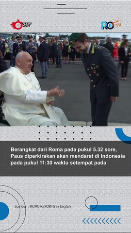 Momen Keberangkatan Paus Menuju Indonesia