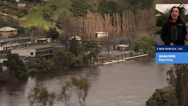 River levels recede in Tasmania after flooding overnight