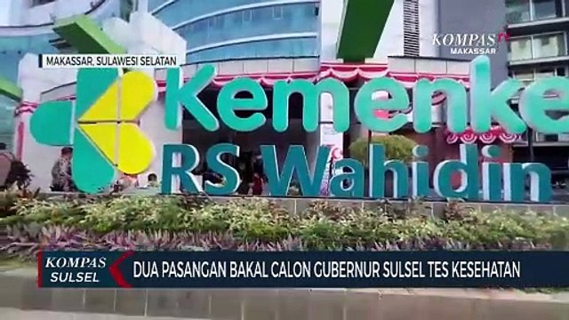 Dua Pasangan Bakal Calon Gubernur Sulsel Tes Kesehatan