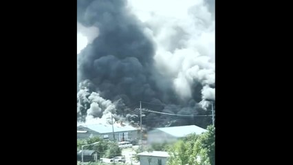 하남 주방 집기 보관 창고에서 화재..."차량 우회" / YTN