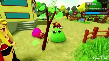 ROBLOX- I took my pet Xiaobu to the forest for camping and found a strange spider hole!part 2