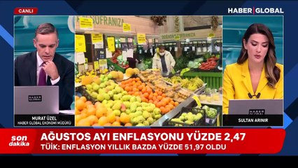 SON DAKİKA! Ağustos ayı enflasyon rakamı açıklandı