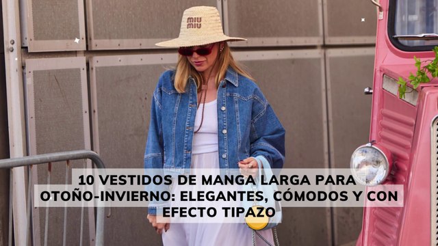 10 vestidos de manga larga para otoño-invierno: elegantes, cómodos y con efecto tipazo