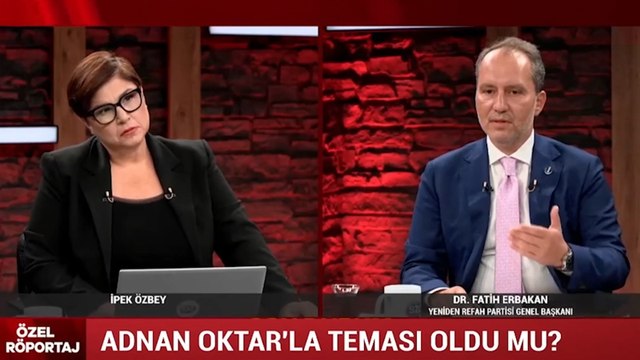 Adnan Oktar ile ilişkilendirilmesine yanıt olarak Erbakan: Erbakan hocadan başkasının müridi olmamız söz konusu olamaz