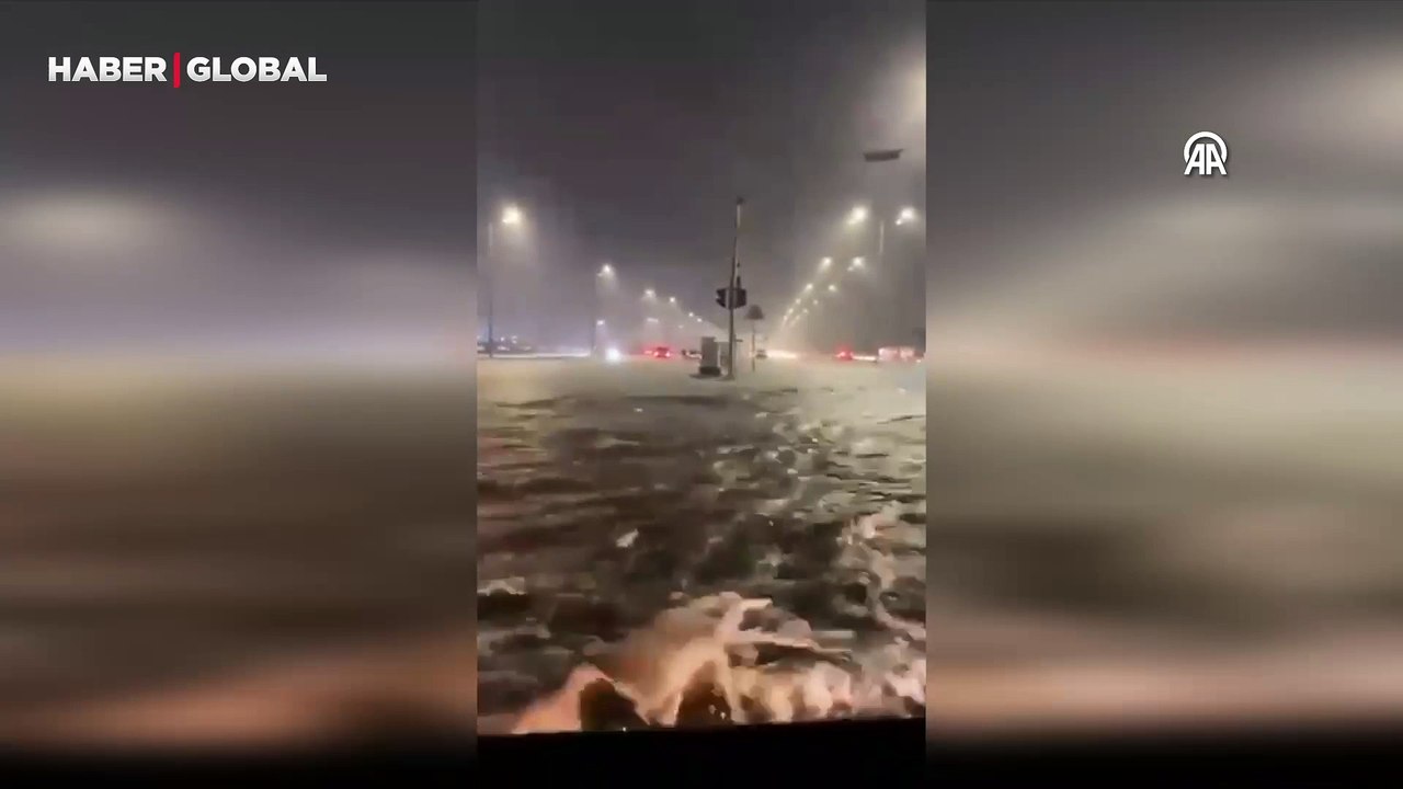 Suudi Arabistan’daki şaşırtan sel felaketi sosyal medyada gündem oldu