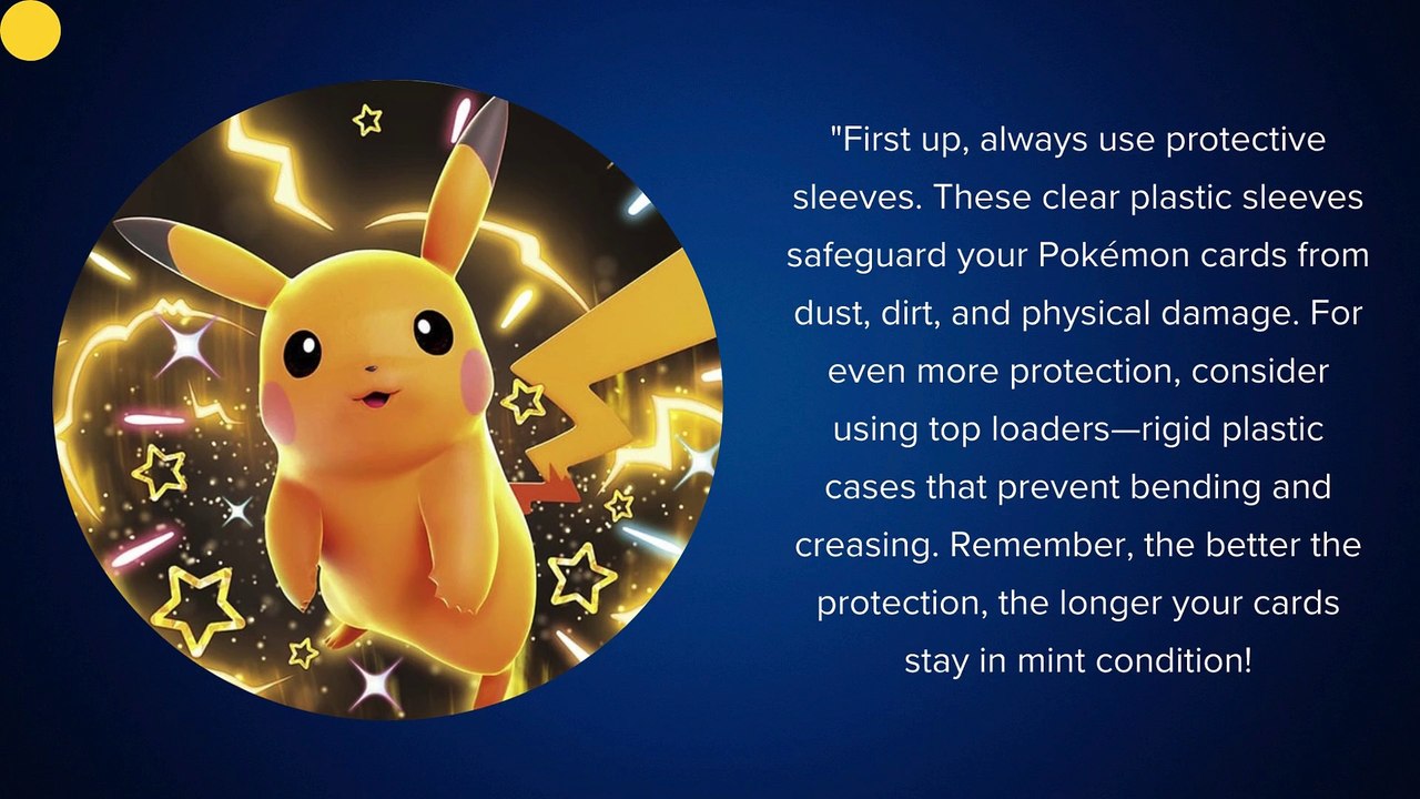 Best Practices For Preserving Pokémon cards