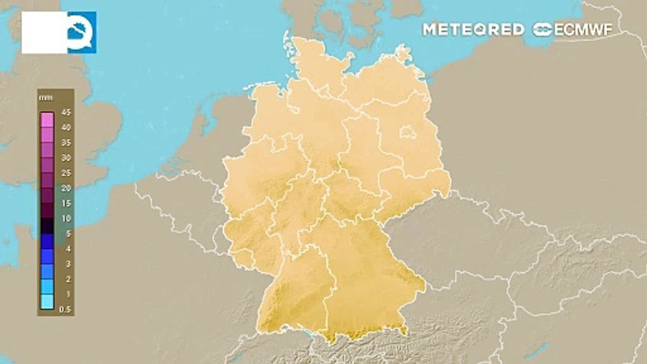 Im Westen kann es regional in den kommenden Tagen richtig nass werden, im Osten passiert (fast) nix.