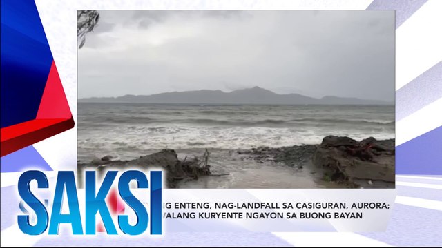SAKSI Recap: Bagyong Enteng, nag-landfall sa Casiguran, Aurora; walang kuryente ngayon sa buong bayan (Originally aired on Sept. 2, 2024 )