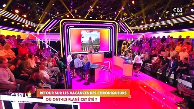 Géraldine Maillet raconte ses vacances rocambolesques en Italie avec son compagnon Daniel Riolo et leur fille Mathilde, dans Touche pas à mon poste .