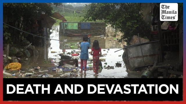 Tropical Storm Enteng triggers flooding and landslides in the Philippines