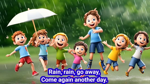Rain Rain Go Away | Nursery Rhymes | Cartoons Animation | Rhymes & Songs for Kids | Children Poem
