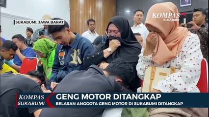 Belasan Anggota Geng Motor di Sukabumi Ditangkap