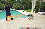 Youtuber IShowSpeed é atacado por cão robô equipado com lança-chamas