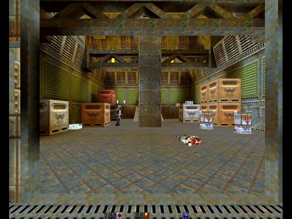 Running Quake 2 in Windows 2000 while using a Ryzen 9 3900X CPU + a PCI 3dfx Voodoo 3