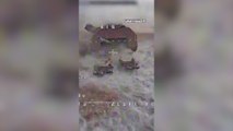 Un simple dron hace volar el temido tanque tortuga que acaba de estrenar Rusia