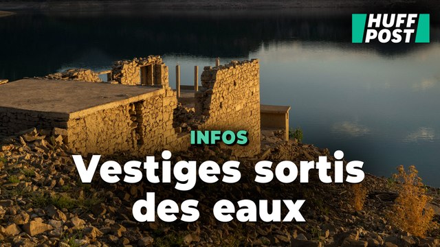 En Grèce, la sécheresse dévoile des vestiges du village de Kallio, englouti depuis 50 ans