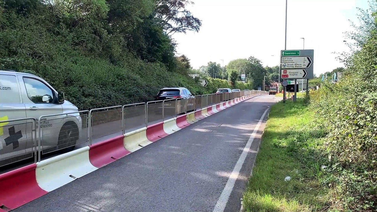 Work begins on the long-delayed Queensway Gateway building project in St Leonards, East Sussex