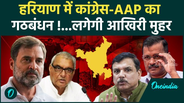 Haryana Election 2024 : हरियाणा में AAP- Congress का होगा गठबंधन ? | Rahul Gandhi | वनइंडिया हिंदी