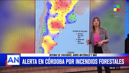 Скачать видео: Incendios forestales devastan la provincia de Córdoba: hay cuatro focos activos