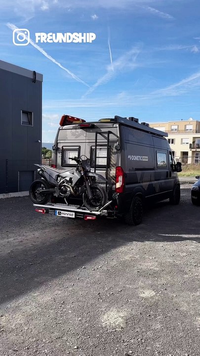  This van motorcycle rack is just incredible