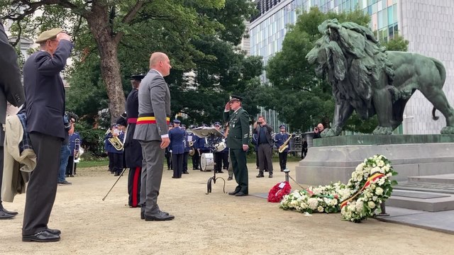 Commémoration du 80e anniversaire de la libération à la fin de la Seconde Guerre mondiale organisée par la ville de Bruxelles