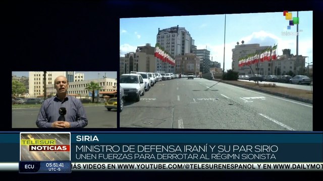 Ministro de defensa iraní y su par sirio unen fuerzas para derrotar al régimen sionista