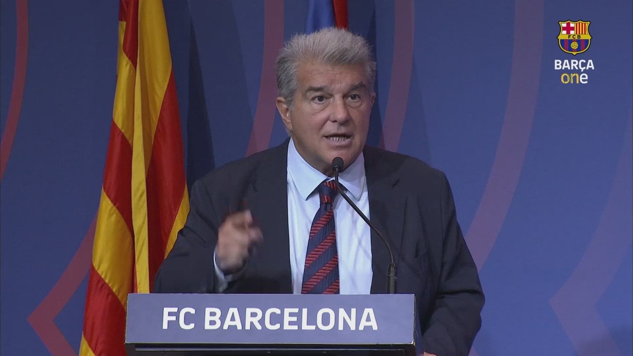 JOAN LAPORTA | DISCURSO COMPLETO INICIAL | OLMO, DECO, NIKE...