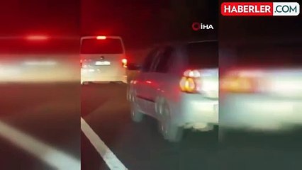 Trafikte emniyet şeridi işgaline tepki