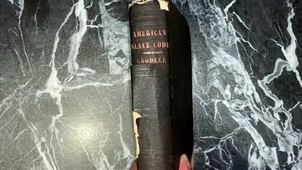 THE AMERICAN SLAVE CODE opening to chapters 1-15.