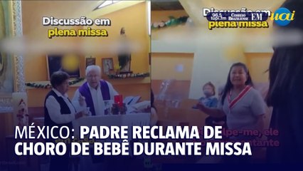 Bebê chorando deixa clima tenso em missa no México