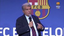 Laporta presume de la plantilla del Barça tras el mercado de fichajes