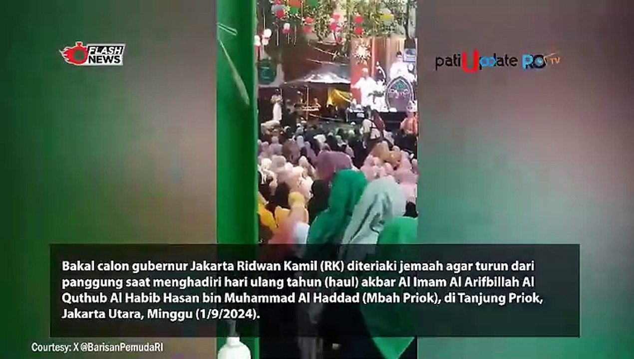Teriak Anies, Jamaah Haul Mbah Priok Minta Ridwan Kamil Turun
