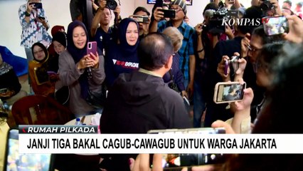 Simak! Janji 3 Bakal Cagub-Cawagub untuk Warga Jakarta