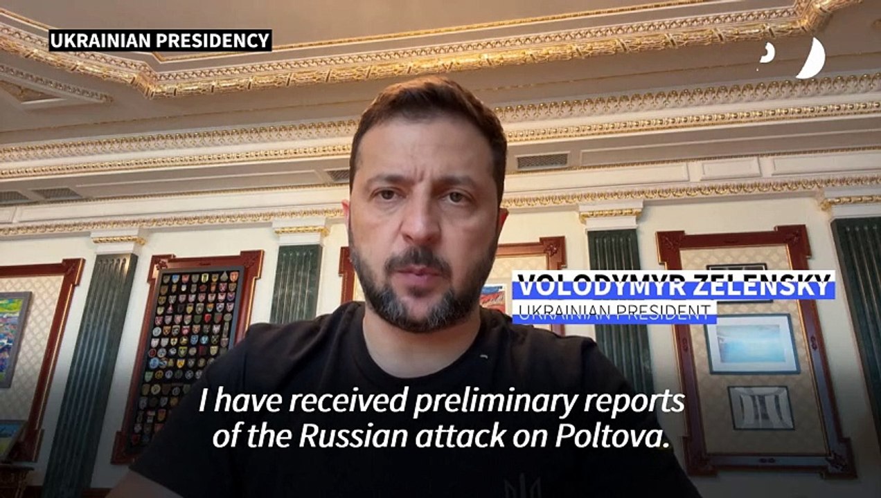 41 people killed in Russian strike on central Ukraine says Zelensky