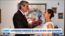 Claudia Sheinbaum se va de luna de miel con su esposo