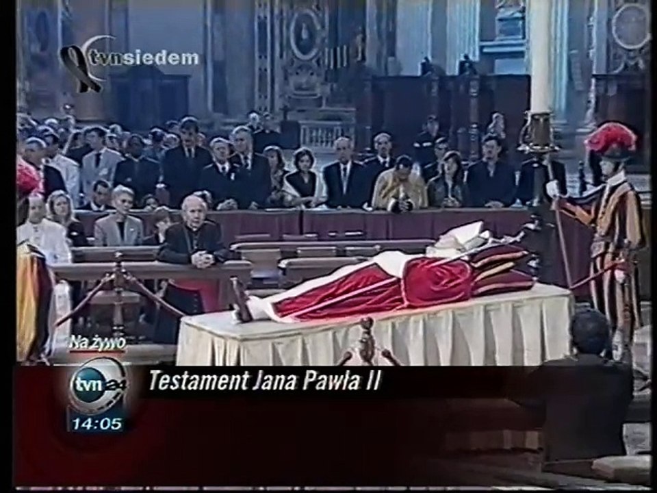 Urywki z TV - testament papieża Jana Pawła II - 07.04.2005
