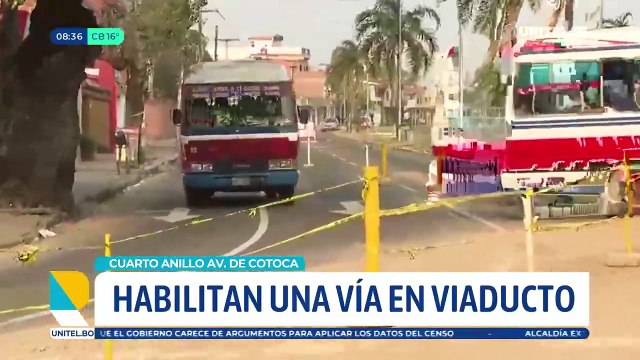 Habilitan una vía de la zona del cuarto anillo y Virgen de Cotoca, pero siguen obras del viaducto