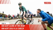 Van Aert alone at the head - Stage 16 - La Vuelta 2024