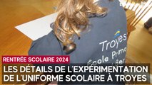 Les détails de l'expérimentation de l'uniforme scolaire à Troyes par Aline Vo Quang, Dasen de l'Aube