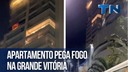 Apartamento pega fogo na Grande Vitória