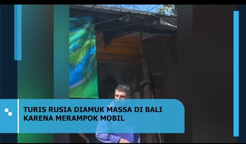 TURIS RUSIA DIAMUK MASSA DI BALI KARENA MERAMPOK MOBIL