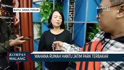 Wahana Rumah Hantu Jatim Park Terbakar